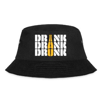 drink drank drunk Zitat - Bucket Hat - Schwarz - Vorne - Lela (165cm)