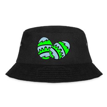 ostereier 02 - Bucket Hat - Schwarz - Vorne - Lela (165cm)