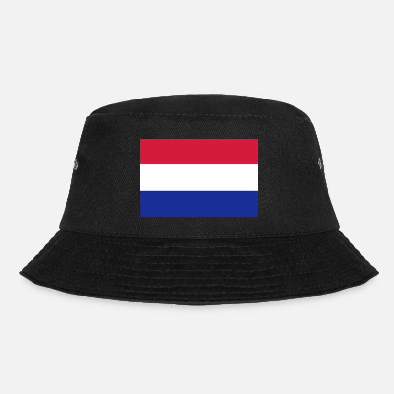 Netherlands flag - Bucket Hat - black