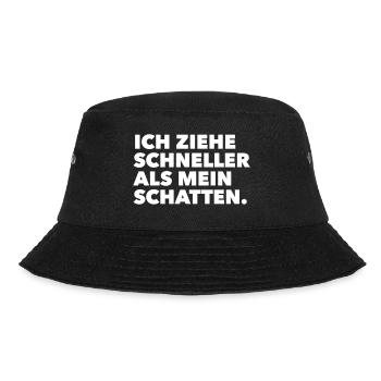 Lucky Luke - Bucket Hat - Schwarz - Vorne - Lela (165cm)