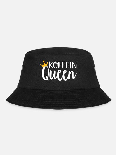 Koffein Queen - Bucket Hat - Schwarz