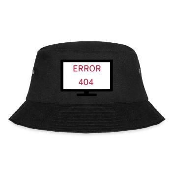Computer Fehler 404 - Bucket Hat - Schwarz - Vorne - Lela (165cm)