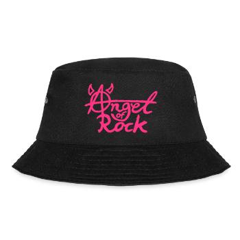 Angel of Rock (lettering) - Bucket Hat - black - Front - Lela (165cm)