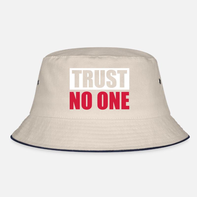 trust no one Zitat Bucket Hat