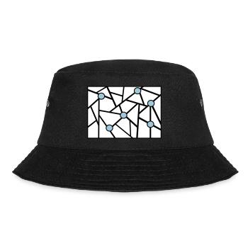 Drawing Graphic with Dots - Bucket Hat - black - Front - Lela (165cm)