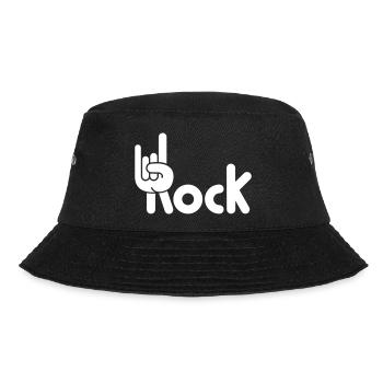 Heavy Metal Hard Rock Music Horns Hand Gesture Logo - Bucket Hat - black - Front - Lela (165cm)