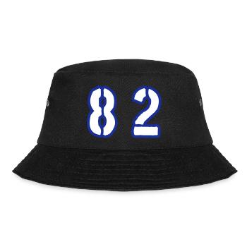82 Zahl Symbol - Bucket Hat - Schwarz - Vorne - Lela (165cm)