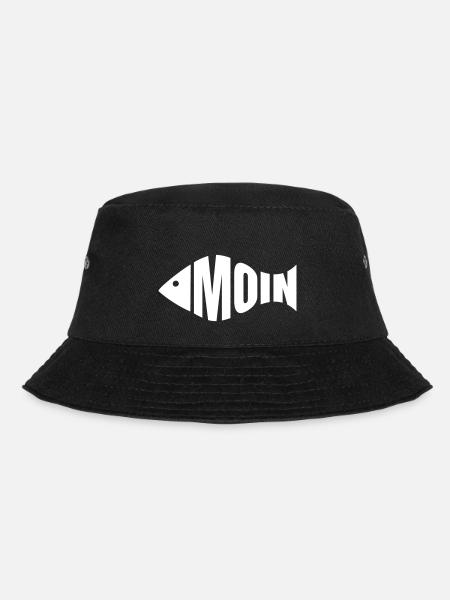 Moin - Fischkopf - Bucket Hat - Schwarz