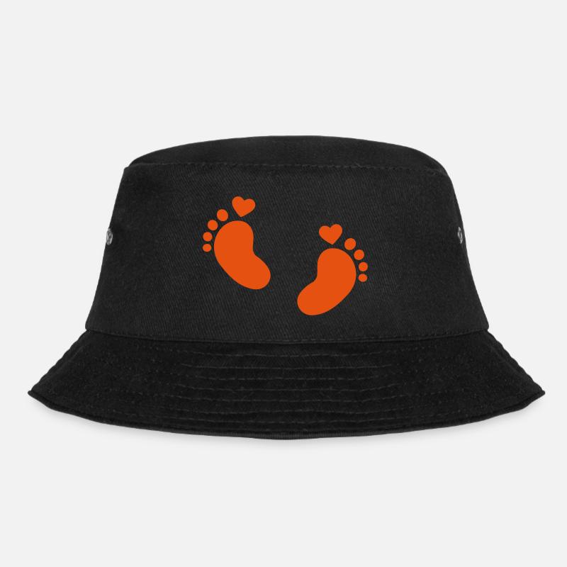 Baby Füße - Bucket Hat - Schwarz