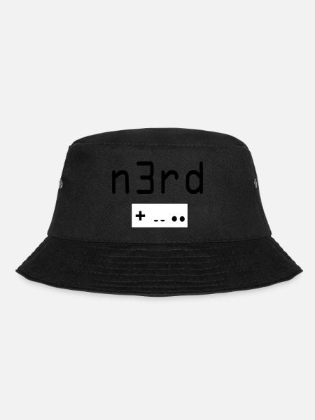 Nerd - Bucket Hat - Schwarz