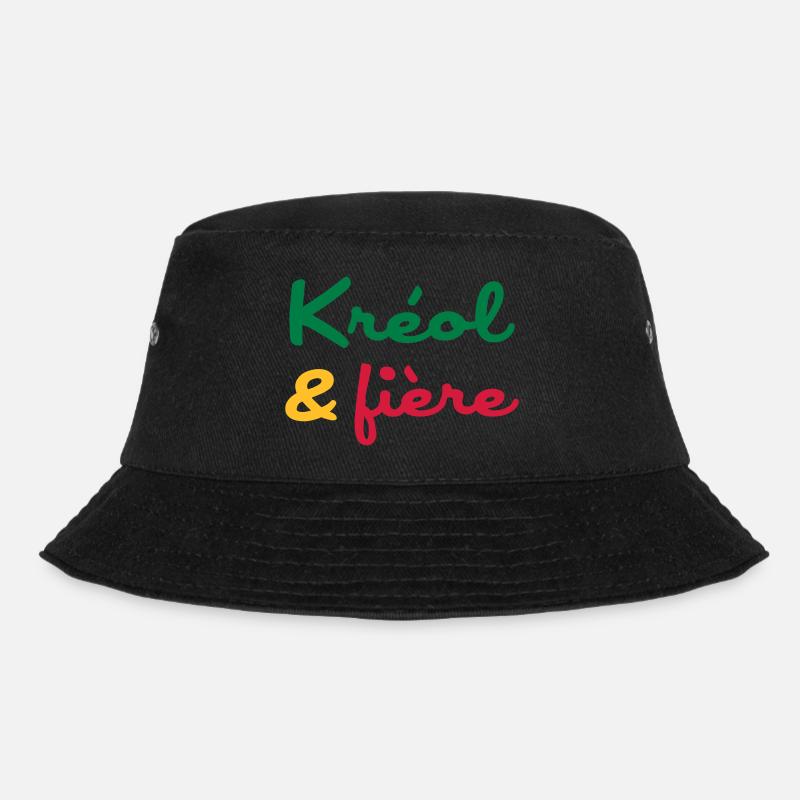 Créole / Martinique / Guadeloupe / Antilles - Bucket Hat - black