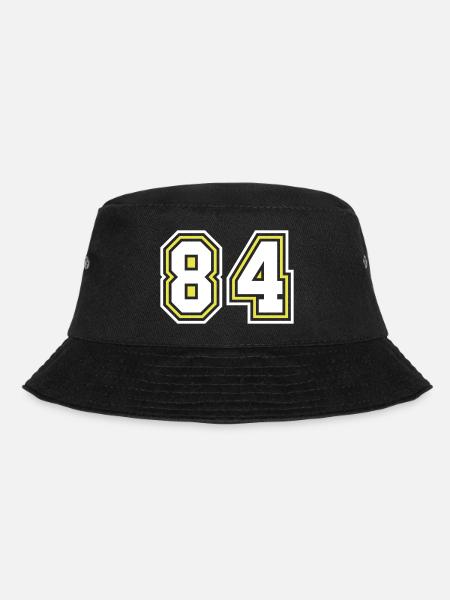84 Zahl Symbol - Bucket Hat - Schwarz
