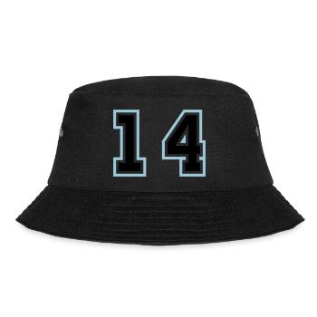 14 Zahl symbol - Bucket Hat - Schwarz - Vorne - Lela (165cm)