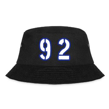 92 Zahl Symbol - Bucket Hat - Schwarz - Vorne - Lela (165cm)
