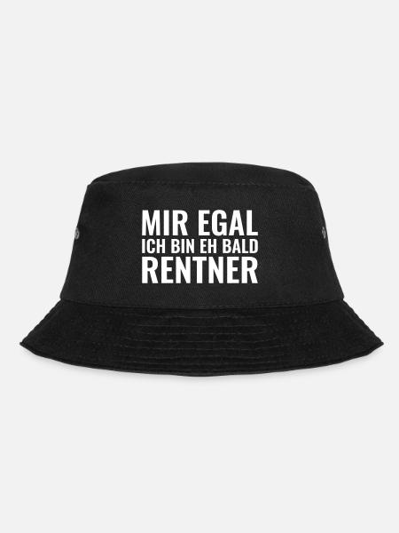 Mir egal ich bin eh bald Rentner - Bucket Hat - Schwarz
