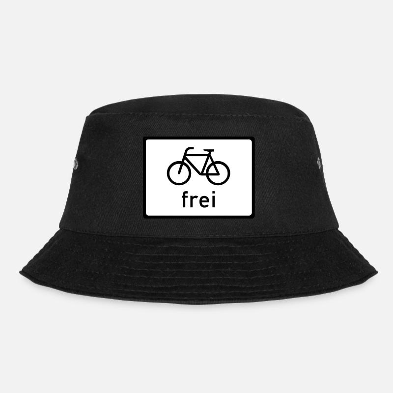 Fahrrad frei - Bucket Hat - Schwarz