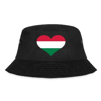 Ungarn - Bucket Hat - Schwarz - Vorne - Lela (165cm)