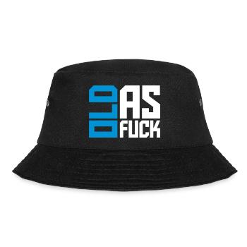 old AF Text Logo - Bucket Hat - Schwarz - Vorne - Lela (165cm)