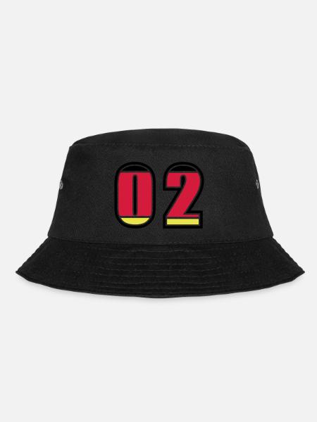 2 Nummer Deutschland Trikot - Bucket Hat - Schwarz