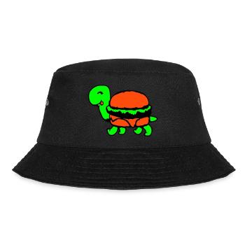 Turtle Hamburger Cheeseburger Fast-Food Fun - Bob - noir - Devant - Lela (165cm)