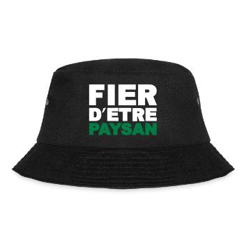 Fier d être Paysan - Bob - noir - Devant - Lela (165cm)