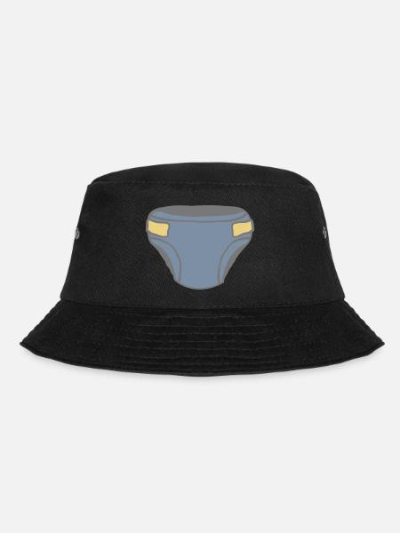 Windel Clipart Design - Bucket Hat - Schwarz