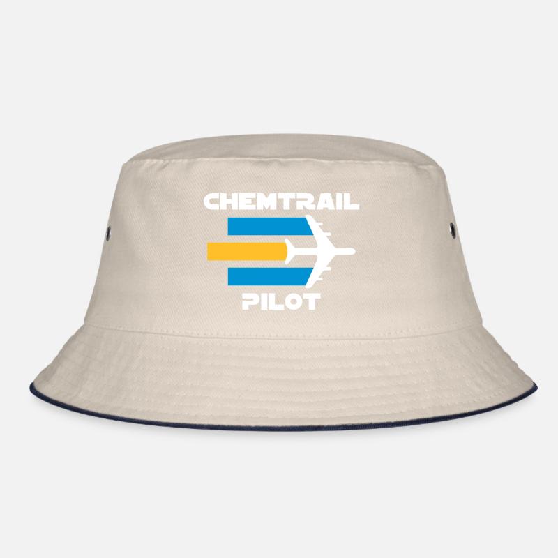 Chemtrailpilot (Flugzeug mit Chemtrails) Bucket Hat