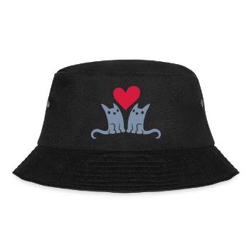 Couple de petits chats mignons - Bob - noir - Devant - Lela (165cm)