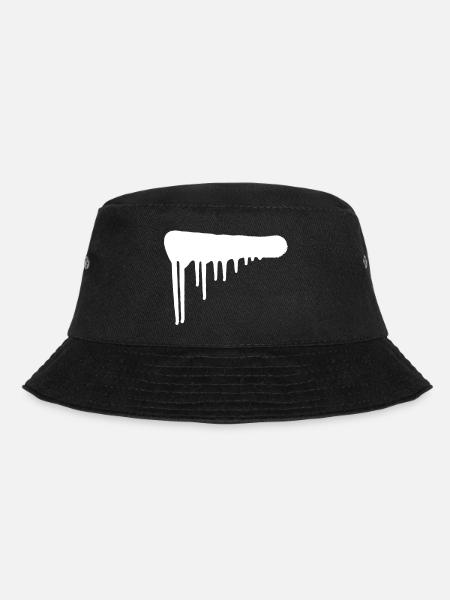 Drops and spray paint | Urban Art | Graffiti - Bucket Hat - black