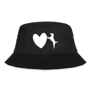 DogLove3 - Bucket Hat - Schwarz - Vorne - Lela (165cm)