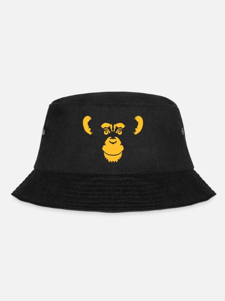 chimpanze singe tete animal dessin - Bob - noir