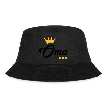 Großmütter / Oma / Mami / Großmutter / Mamy - Bucket Hat - Schwarz - Vorne - Lela (165cm)