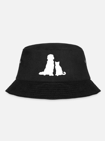 Chat avec chien - Bob - noir