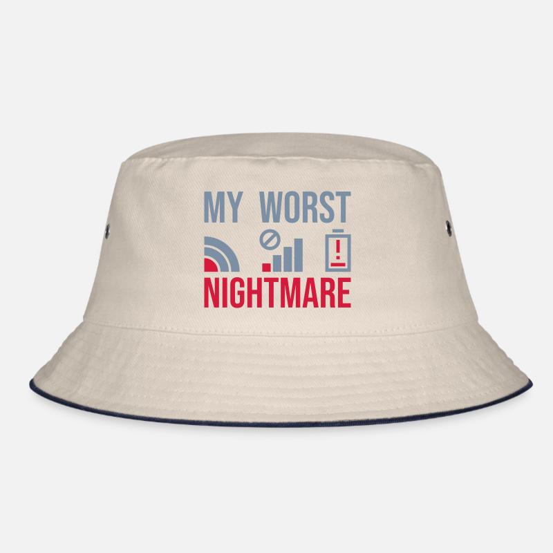 Symbols my worst nightmare Bucket Hat