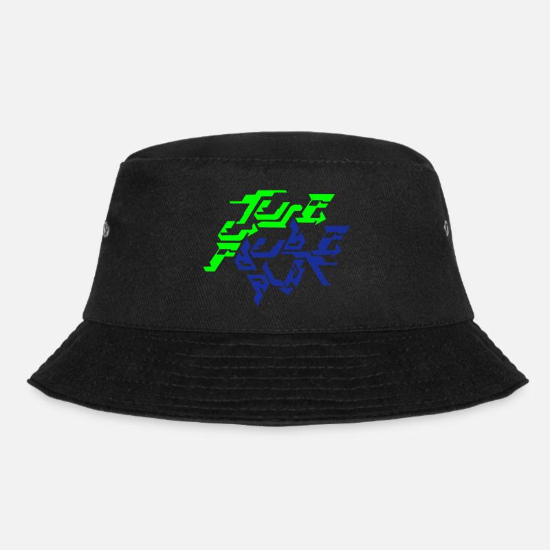Future Dubplate v004 2col - Bucket Hat - Schwarz