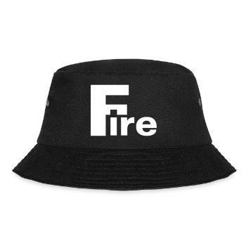 Fire voll - Bucket Hat - Schwarz - Vorne - Lela (165cm)