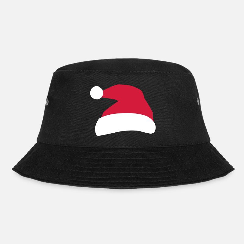 Weihnachtsmann Mütze - Bucket Hat - Schwarz