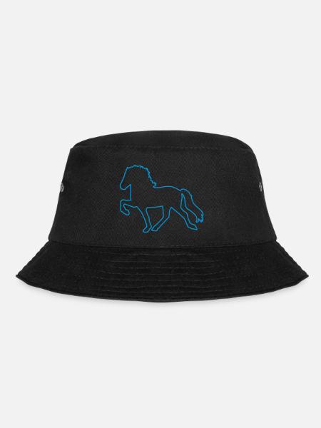 Tölter Outline - Bucket Hat - Schwarz