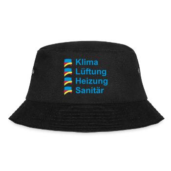 Klima Lüftung Heizung Sanitär - Bucket Hat - Schwarz - Vorne - Lela (165cm)