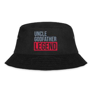 Uncle Godfather Legend Zitat - Bucket Hat - Schwarz - Vorne - Lela (165cm)