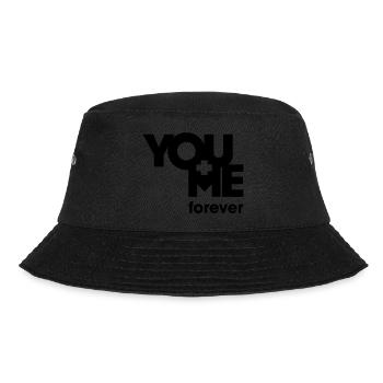 YOU and ME forever - Bucket Hat - Schwarz - Vorne - Lela (165cm)