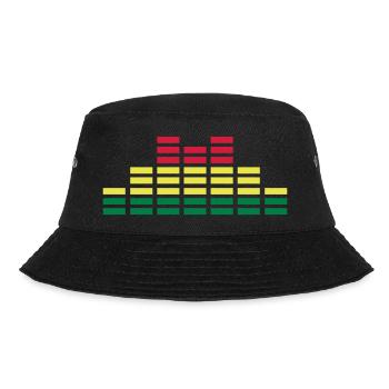 Musik Equalizer Audio Sound DJ - Bucket Hat - Schwarz - Vorne - Lela (165cm)