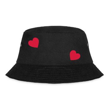two hearts - Bucket Hat - black - Front - Lela (165cm)