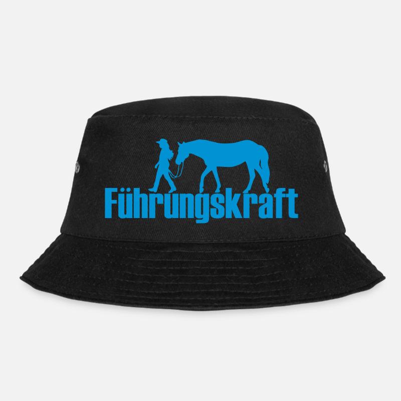 Führungskraft Pferde - Bucket Hat - Schwarz