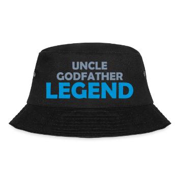 Uncle Godfather Legend Zitat - Bucket Hat - Schwarz - Vorne - Lela (165cm)