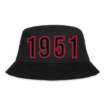 1951 Year Number - Bucket Hat - black - Front - Lela (165cm)