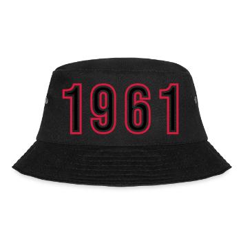 1961 Year Number - Bucket Hat - black - Front - Lela (165cm)