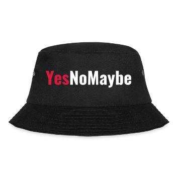 Yes No Maybe Engagement Love Gift - Bucket Hat - black - Front - Lela (165cm)