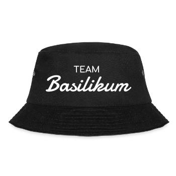 Team Basilikum - Kräuter Liebhaber - Bucket Hat - Schwarz - Vorne - Lela (165cm)