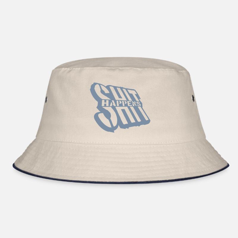 Witz Shit happens Humor Bucket Hat